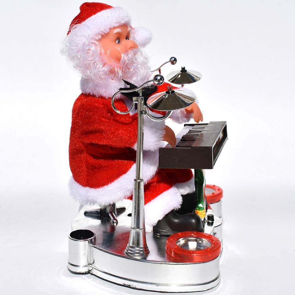 Toyvian Musical Christmas Santa Claus Electric Santa Claus Playing